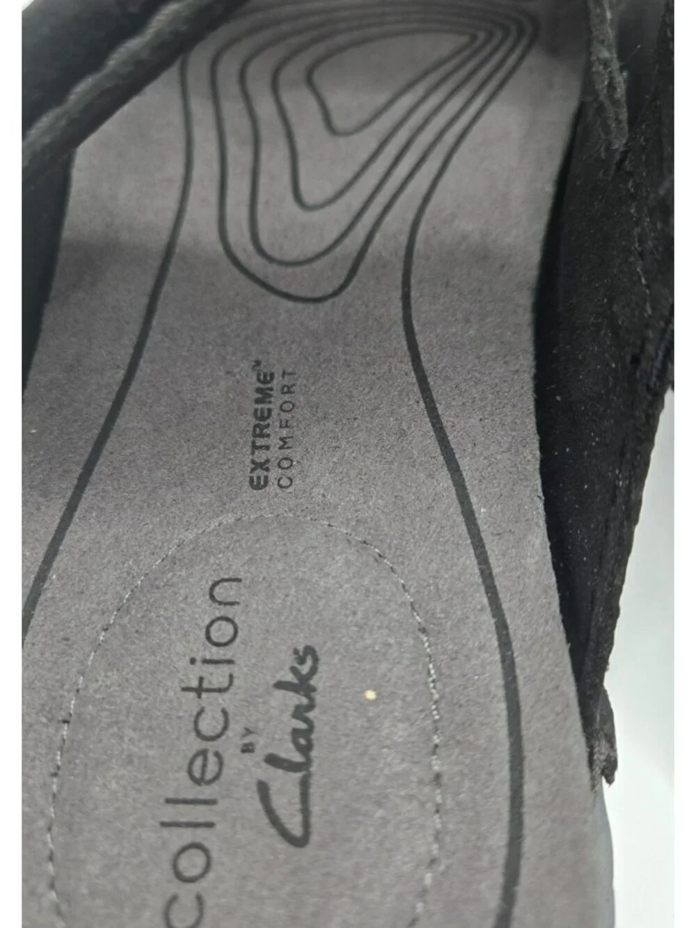 Clarks Collection Crestview Easy Slide Sandals black men's size 10M